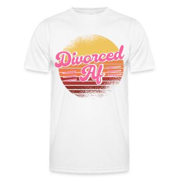 Divorce Divorcé Divorcé Cadeau - T-shirt sport Homme - blanc - Devant - AI Model Male 178 dark (178cm)