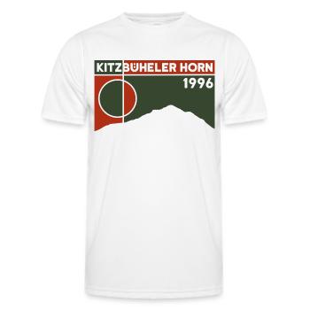 Kitzbüheler Horn Hike Hiking Tyrol Souvenirs - Men's Functional T-Shirt - white - Front - AI Model Male 178 dark (178cm)