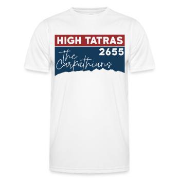 Hautes Carpates Randonnée Randonnée Souvenirs - T-shirt sport Homme - blanc - Devant - AI Model Male 178 dark (178cm)