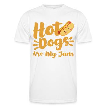 Hot Dogs sind meine Marmelade Hot Dog Geschenk - Männer Funktions-T-Shirt - Weiß - Vorne - AI Model Male 178 dark (178cm)