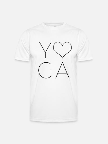 yoga - Men's Functional T-Shirt - white