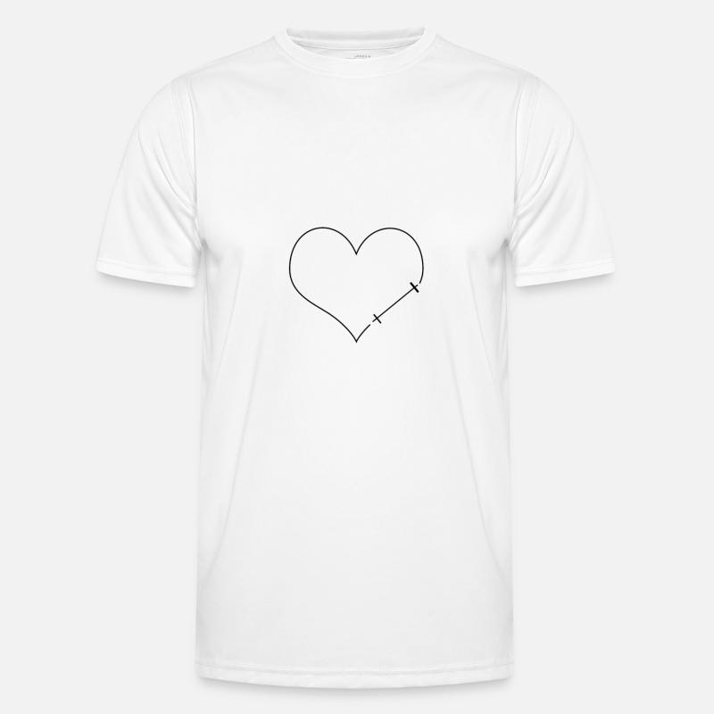dumbbell heart Men's Functional T-Shirt