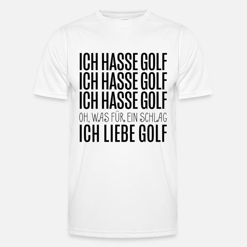 Ich hasse Golf - Ich liebe Golf - Golfer Geschenk Männer Funktions-T-Shirt