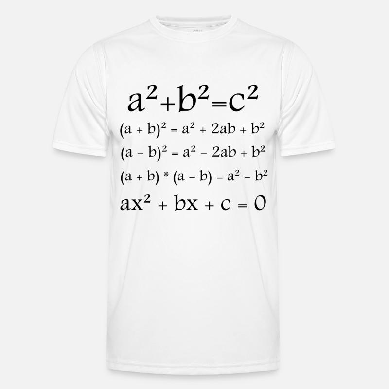Mathematik / Math / Formel - Männer Funktions-T-Shirt - Weiß