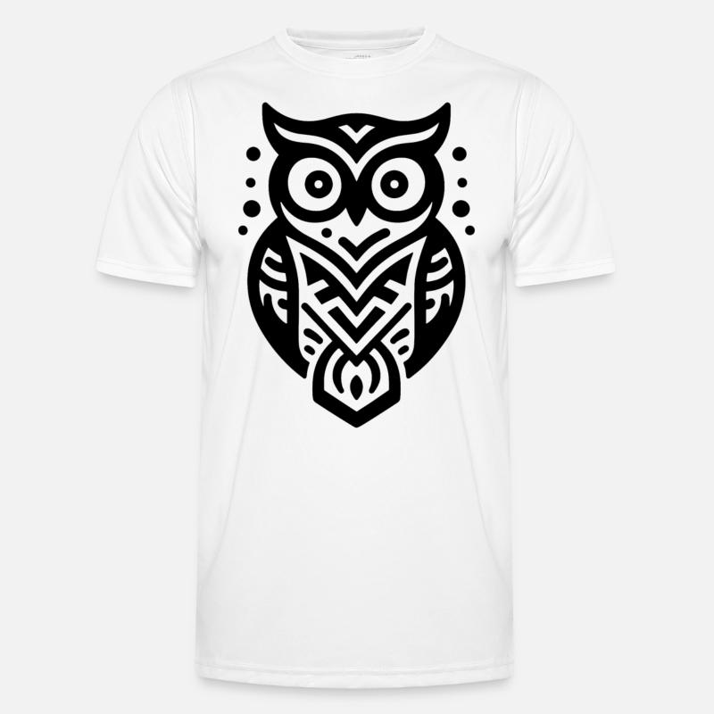 Eule Indianer Tierkreiszeichen Männer Funktions-T-Shirt
