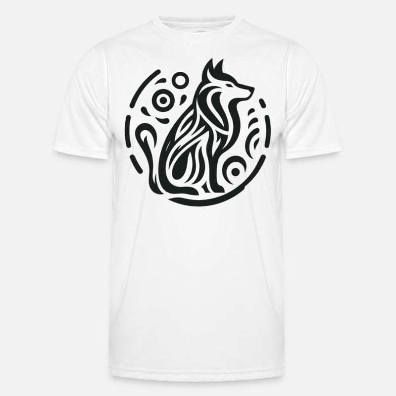Wolve Indianer-Tierkreiszeichen Männer Funktions-T-Shirt