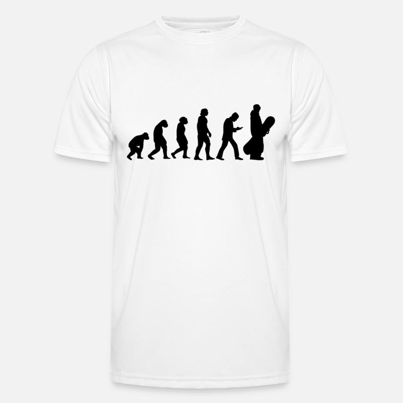 Snowboarding Snowboarders Evolution Snowboard - Männer Funktions-T-Shirt - Weiß
