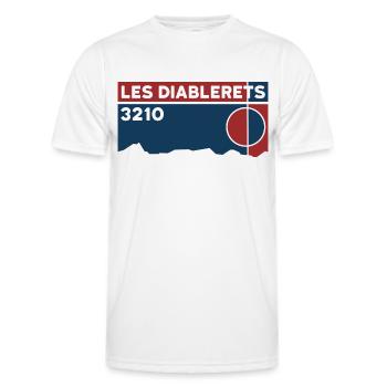 Les Diablerets - Männer Funktions-T-Shirt - Weiß - Vorne - AI Model Male 178 dark (178cm)