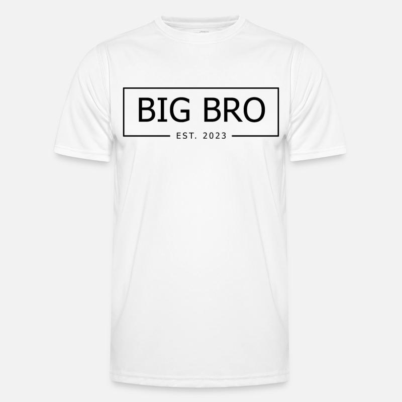 GROSSE BRO 2023 - Männer Funktions-T-Shirt - Weiß