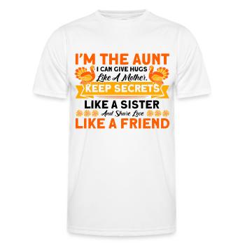 Aunts Aunt Sister Aunts Family Gift - Men's Functional T-Shirt - white - Front - AI Model Male 178 dark (178cm)