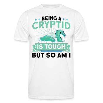 Cryptozoology Kryptoide Monster Nerd Gift - Men's Functional T-Shirt - white - Front - AI Model Male 178 dark (178cm)