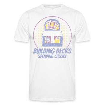 Trading Card Playing Card Card Game Gift - Men's Functional T-Shirt - white - Front - AI Model Male 178 dark (178cm)