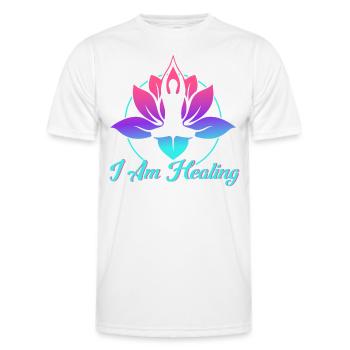 Reiki Symbol Reiki Master Reiki Crystal Gift - Men's Functional T-Shirt - white - Front - AI Model Male 178 dark (178cm)