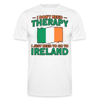 Ireland Irish Flag Irish Wife Gift - Men's Functional T-Shirt - white - Front - AI Model Male 178 dark (178cm)