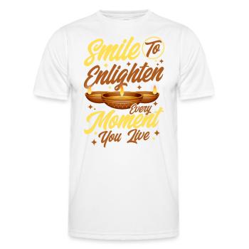 Diwali Hindus Sikh Festival of Lights Cadeau - T-shirt sport Homme - blanc - Devant - AI Model Male 178 dark (178cm)