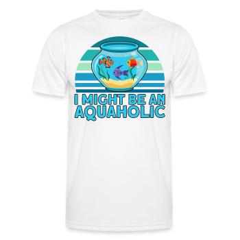 Aquarist Fish Keeper Hobby Aquarium Fish Keeper - T-shirt sport Homme - blanc - Devant - AI Model Male 178 dark (178cm)