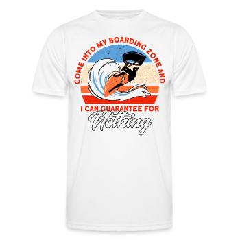 Kiteboarder Kitesurfer Kiten Kiteboard Cadeau - T-shirt sport Homme - blanc - Devant - AI Model Male 178 dark (178cm)