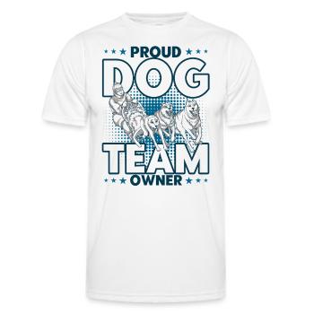 Dog sledding Dog sledding Sledding - Men's Functional T-Shirt - white - Front - AI Model Male 178 dark (178cm)