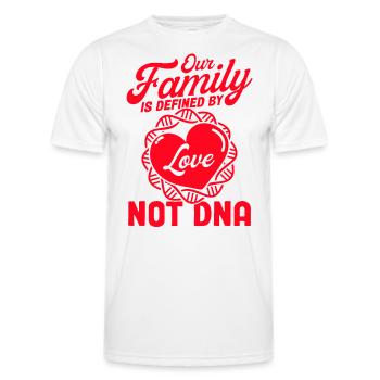 Adoption Parents d’accueil Cadeau parents adoptifs - T-shirt sport Homme - blanc - Devant - AI Model Male 178 dark (178cm)