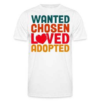 Adoption of children Adoption Foster parents - Men's Functional T-Shirt - white - Front - AI Model Male 178 dark (178cm)