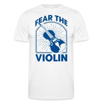 Cadeau de violoniste violoniste - T-shirt sport Homme - blanc - Devant - AI Model Male 178 dark (178cm)