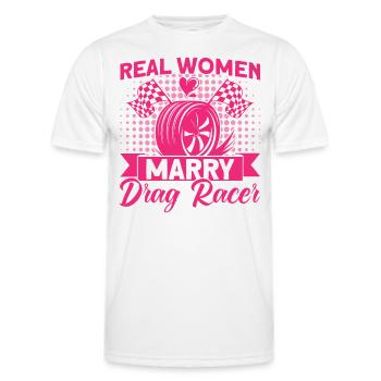 Racing Car Drag Racing Car Racing Gift - Men's Functional T-Shirt - white - Front - AI Model Male 178 dark (178cm)