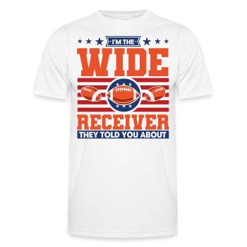 Football Game Football Player American Football - Men's Functional T-Shirt - white - Front - AI Model Male 178 dark (178cm)