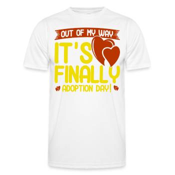 Adoption Adoption of children foster parents - Men's Functional T-Shirt - white - Front - AI Model Male 178 dark (178cm)