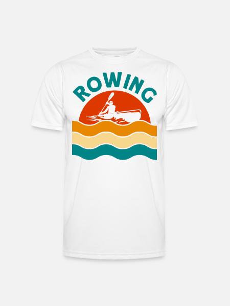 Team Rowing Rowers Rowing Gift - Men's Functional T-Shirt - white
