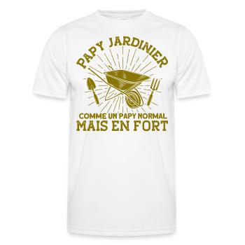 Schrebergarten Garten Hobbygärtner Geschenk - Männer Funktions-T-Shirt - Weiß - Vorne - AI Model Male 178 dark (178cm)