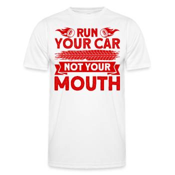 Drag Racing Drag Race Car Racing Gift - Men's Functional T-Shirt - white - Front - AI Model Male 178 dark (178cm)