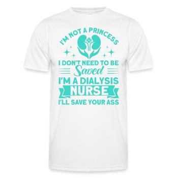 Krankenpflege Dialyse Behandlung Dialyse Geschenk - Männer Funktions-T-Shirt - Weiß - Vorne - AI Model Male 178 dark (178cm)