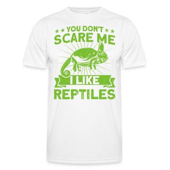 Snake Reptiles Reptile Lovers Gift - Men's Functional T-Shirt - white - Front - AI Model Male 178 dark (178cm)