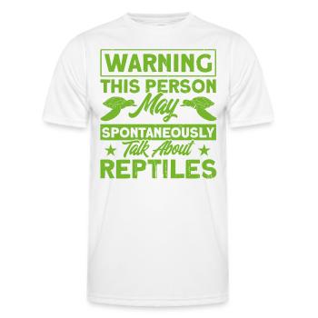Reptile Reptile Lizards Gift - Men's Functional T-Shirt - white - Front - AI Model Male 178 dark (178cm)