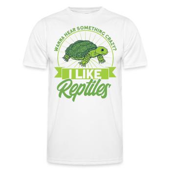 Reptile Lizards Reptile Lovers Gift - Men's Functional T-Shirt - white - Front - AI Model Male 178 dark (178cm)