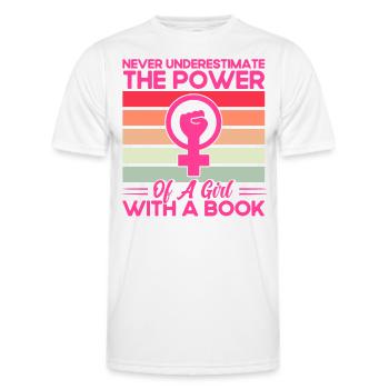Rechte der Frauen Ermächtigung Feministisch Gesche - Männer Funktions-T-Shirt - Weiß - Vorne - AI Model Male 178 dark (178cm)