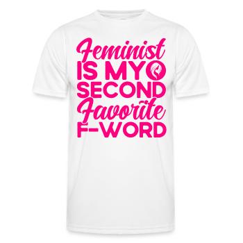 Gender equality Gender equality - Men's Functional T-Shirt - white - Front - AI Model Male 178 dark (178cm)