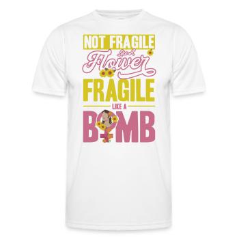 Égalité des sexes Égalité des sexes - T-shirt sport Homme - blanc - Devant - AI Model Male 178 dark (178cm)
