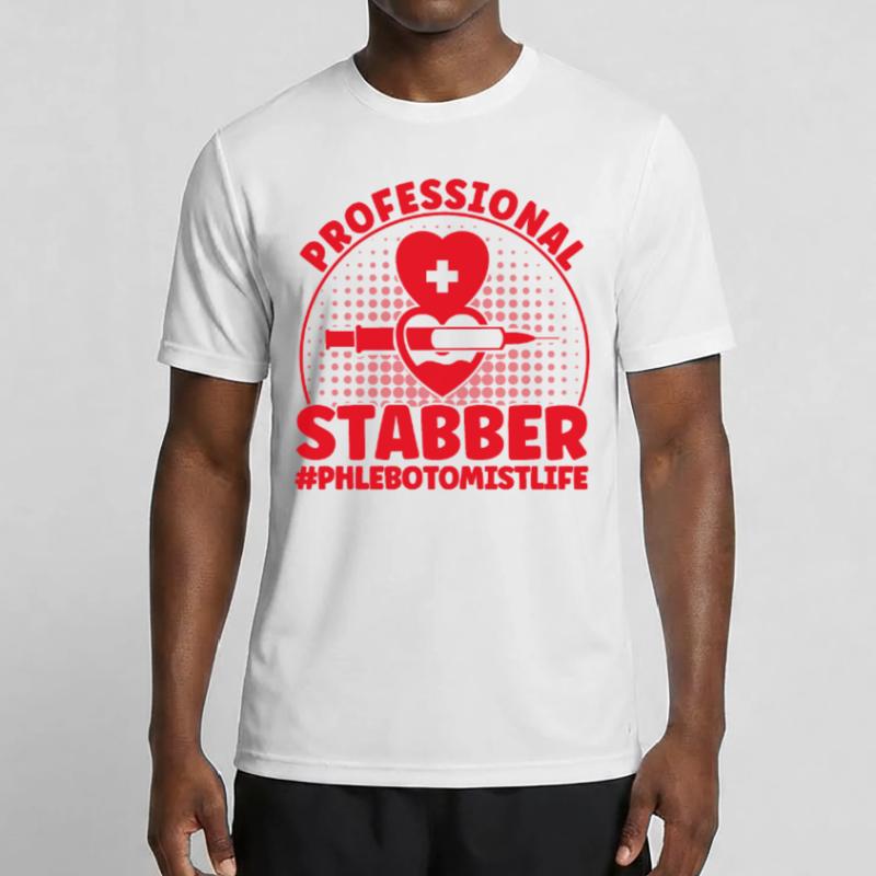 Phlebotomy Laboratory Phlebotomist Tech Blood Sampling Men's Functional T-Shirt