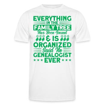 Arbre généalogique Généalogie Cadeau de généalogie - T-shirt sport Homme - blanc - Devant - AI Model Male 178 dark (178cm)