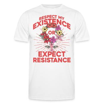 Droits des femmes Autonomisation féministe - T-shirt sport Homme - blanc - Devant - AI Model Male 178 dark (178cm)