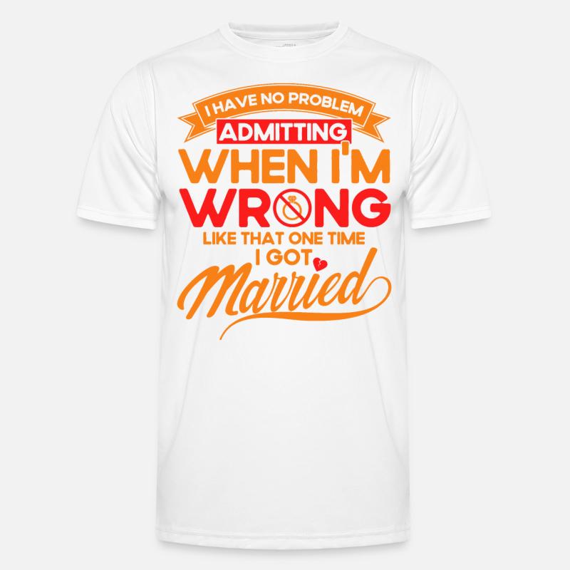 Divorce de l’ex-partenaire Dissolution du cadeau de mariage T-shirt sport Homme