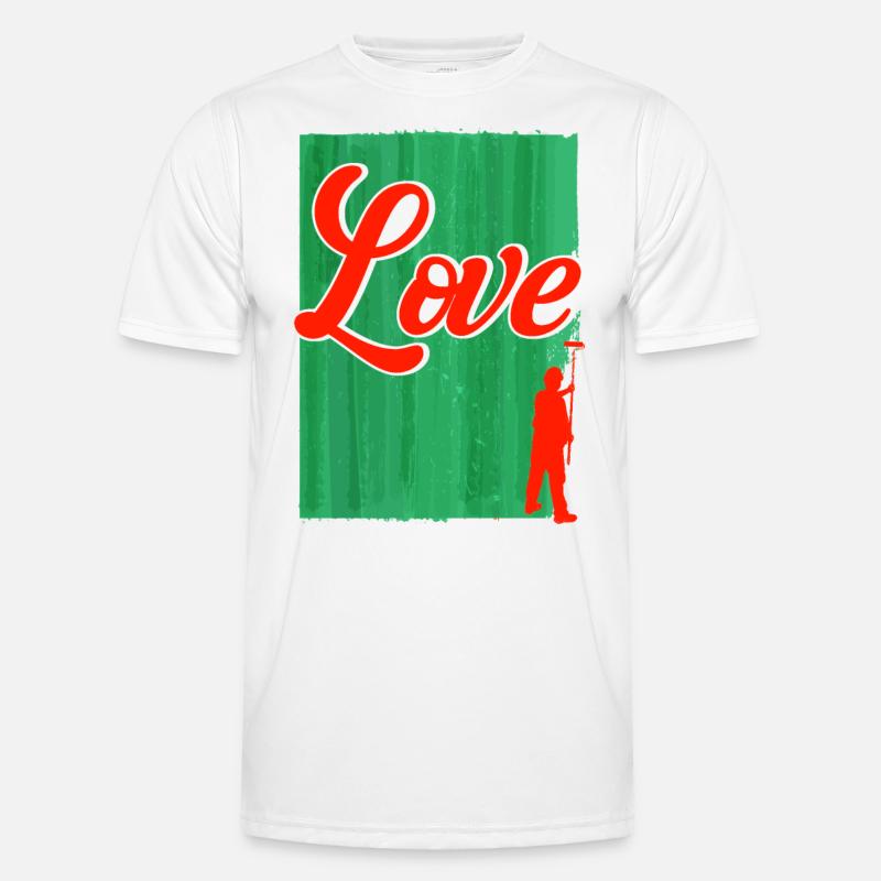 Bautenmaler Maler Farbe mischen Geschenk Männer Funktions-T-Shirt