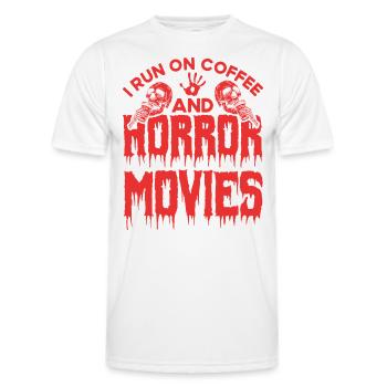 Horrorfilm Horrorfilm Slasher Film Geschenk - Männer Funktions-T-Shirt - Weiß - Vorne - AI Model Male 178 dark (178cm)