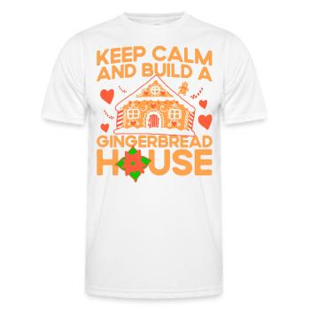 Cuisson au pain d’épices Cuisson des biscuits Cuisson des biscuits - T-shirt sport Homme - blanc - Devant - AI Model Male 178 dark (178cm)