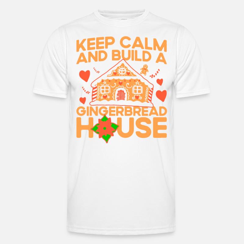 Lebkuchen backen Plätzchen backen Plätzchenbacken Männer Funktions-T-Shirt
