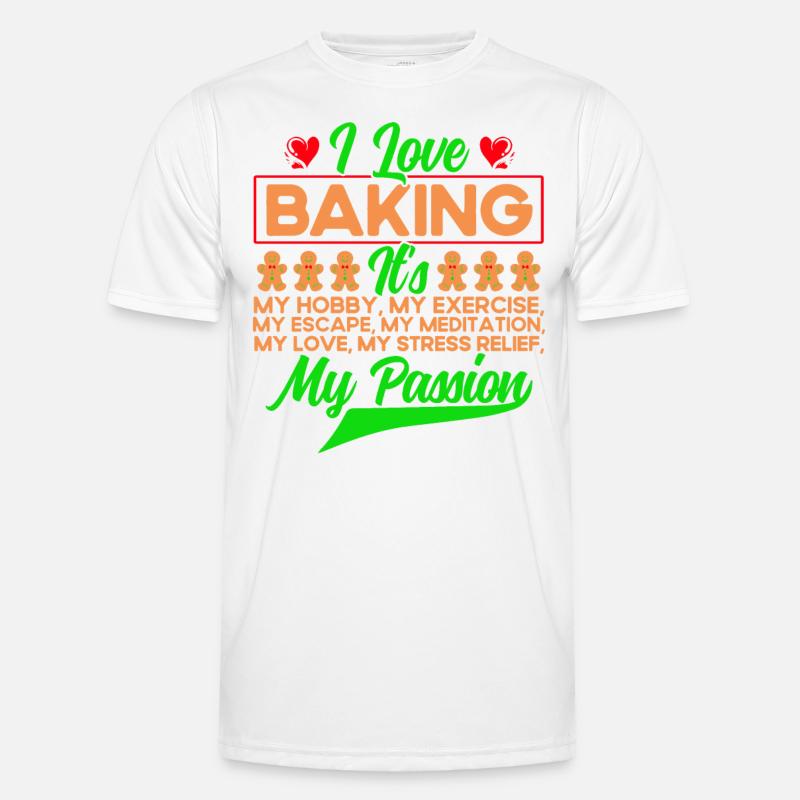 Plätzchen backen Plätzchenbacken Crew Weihnachtsbä Männer Funktions-T-Shirt