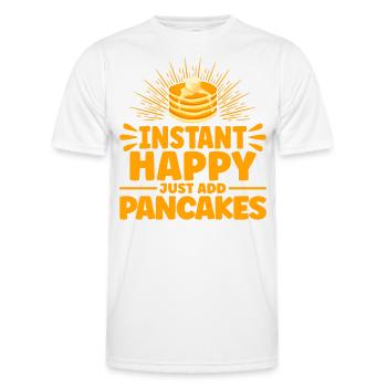 Pfannkuchen Liebhaber Pfannkuchen Tag Pfannkuchen - Männer Funktions-T-Shirt - Weiß - Vorne - AI Model Male 178 dark (178cm)