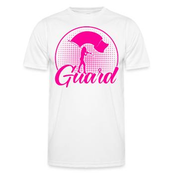 Wache Fahnenwache Geschenk - Männer Funktions-T-Shirt - Weiß - Vorne - AI Model Male 178 dark (178cm)
