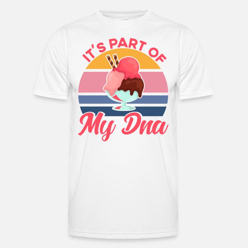Es ist Teil meiner DNA Eiscreme Geschenk Männer Funktions-T-Shirt